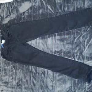 Girls Old Navy black stretch pull on, adjustable skinny jean